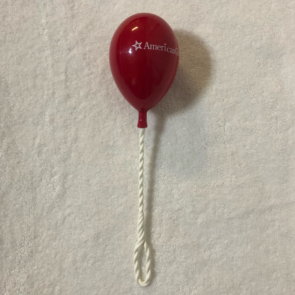 American Girl Happy Birthday Red Balloon with white AG logo Doll Accessory